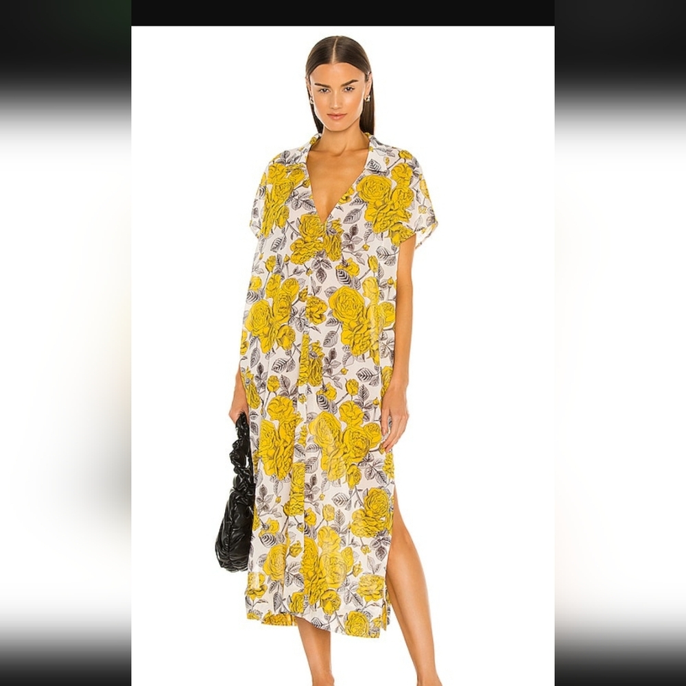 Ganni Floral Cotton Cover Up L